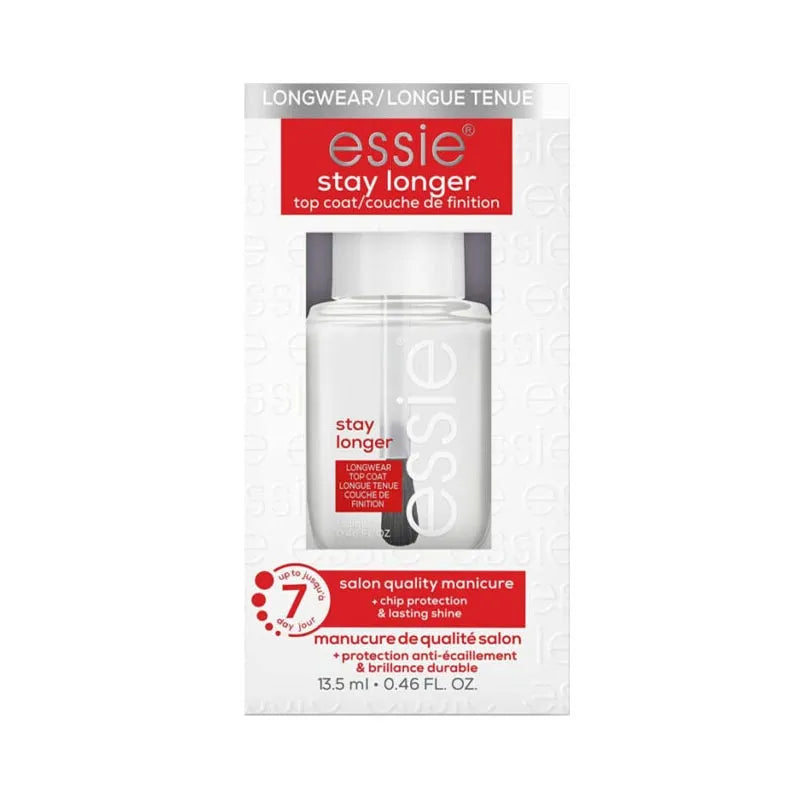 Essie Stay Longer Top Coat 13.5ML (Pack of 3)