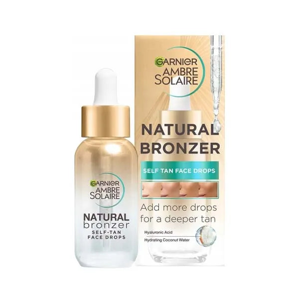 Garnier Natural Bronzer Self Tan Face Drops 30ML (Pack of 6)