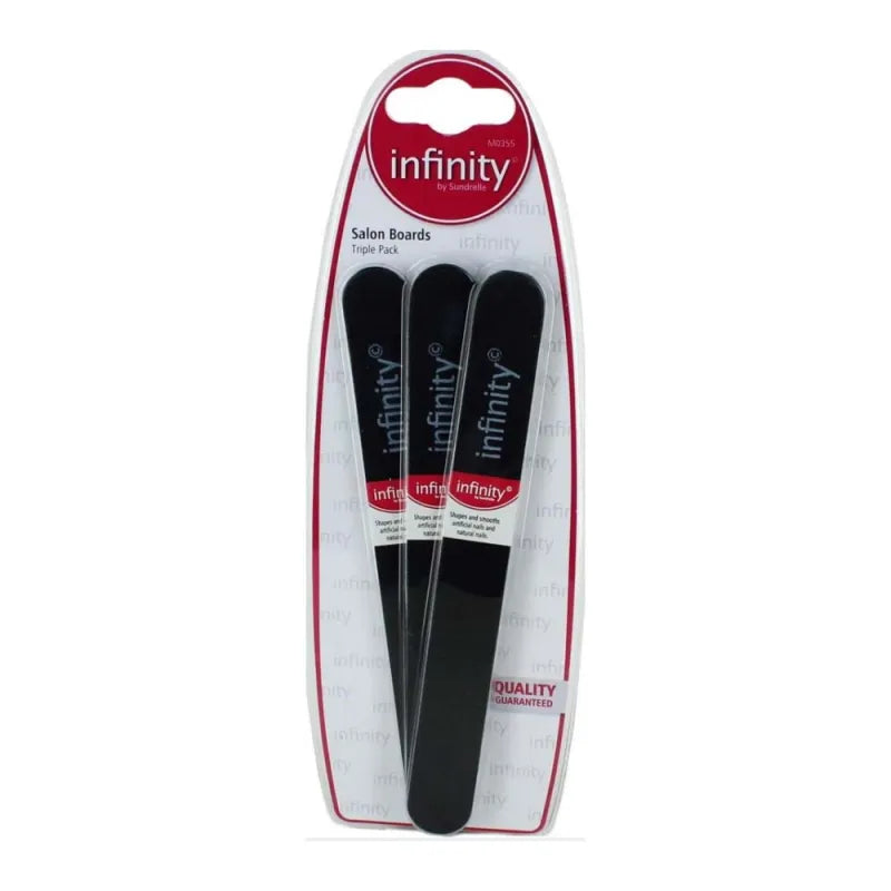 Infinity 3 Pack Salon Boards Black (Pack of 6)