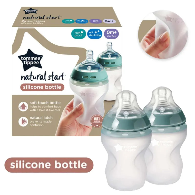 42272811 Tt Natural Start 2 Silicone B0Ttles 260ML X2 (Pack of 3)