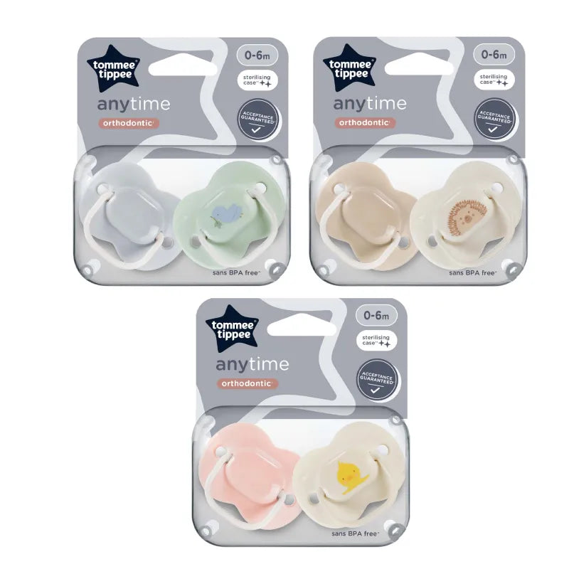 43335499 Ctn Any Time Soothers 0-6 Mts X3 (Pack of 3)