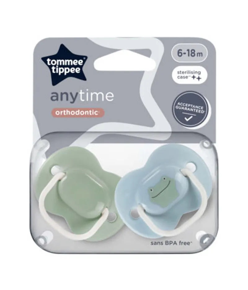 43354499 Tt Any Time Orthodontic Soothers 6-18 X3 (Pack of 3)