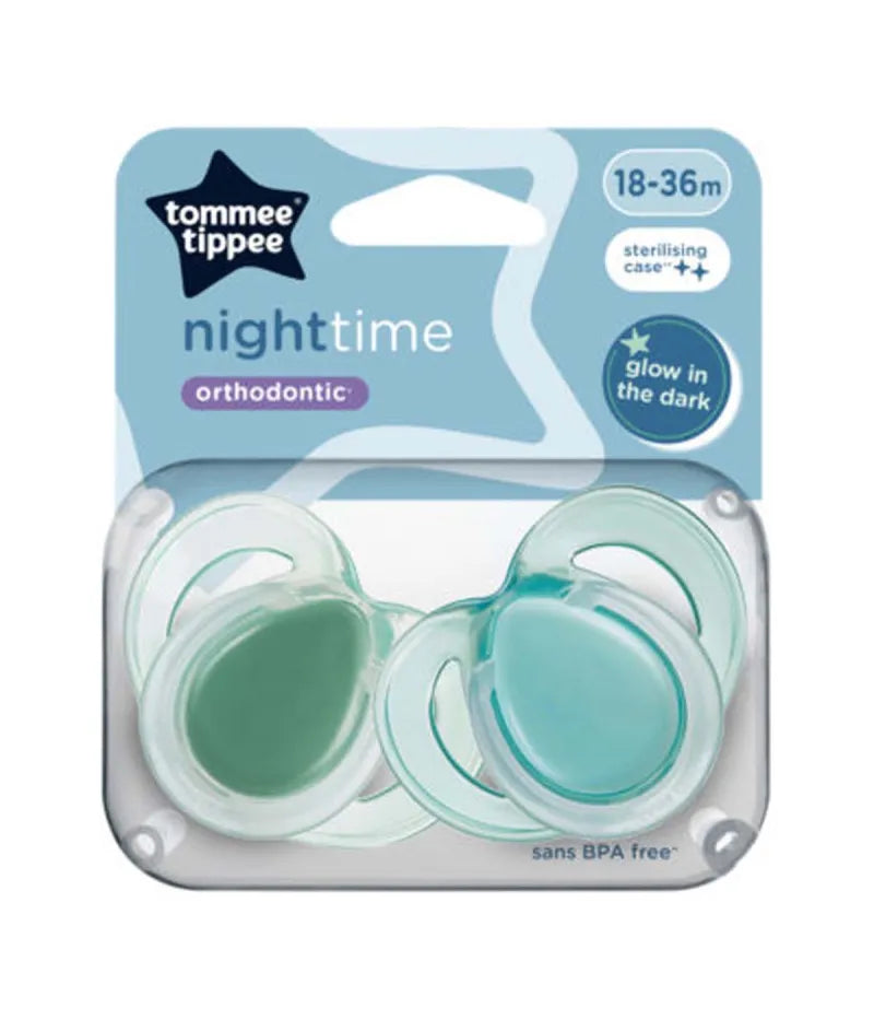 43340099 Tt Night Time Soothers Orthodontic18-36M X3 (Pack of 3)