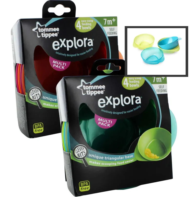 44671493 Tt 4 Easy Scoop Feeding Bowls X2 (Pack of 2)
