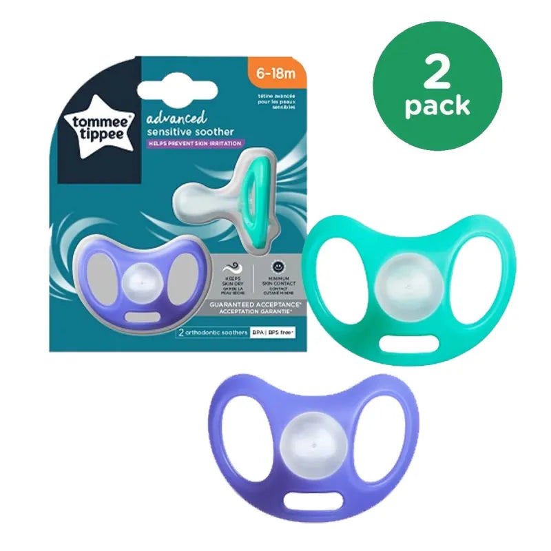 43349402 Tt 2 Advanced Sensitive 6-18M Soothers X3 (Pack of 3)
