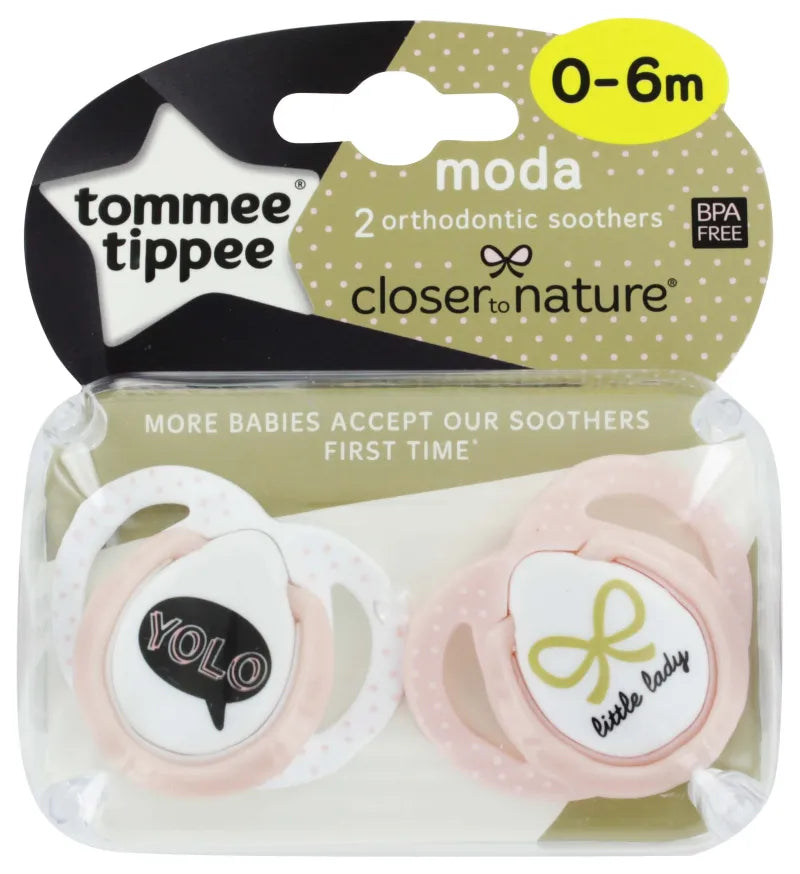 43338499 Tt Ctn Moda Soothers 0-6M X3 (Pack of 3)