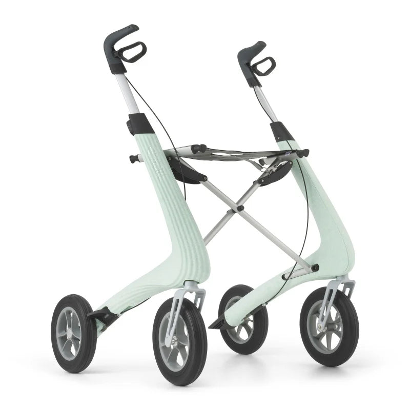 byACRE Nordic Pioneer Rollator in Glacier Green with Mesh Bag - Lightweight Walker