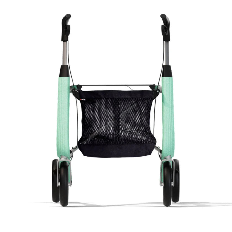byACRE Nordic Pioneer Mesh Bag - Front View on Glacier Green Rollator