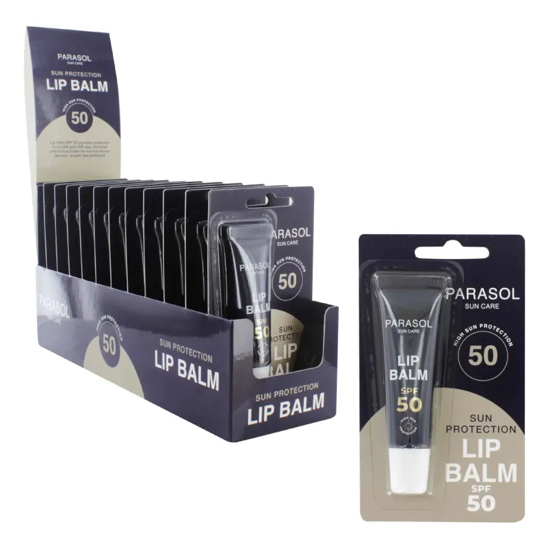 Parasol 50+ Lip Balm Tube X 12 (Pack of 12)