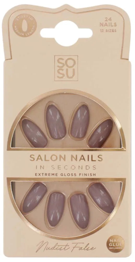 Sosu False Nails Stiletto Nudist (Pack of 6)