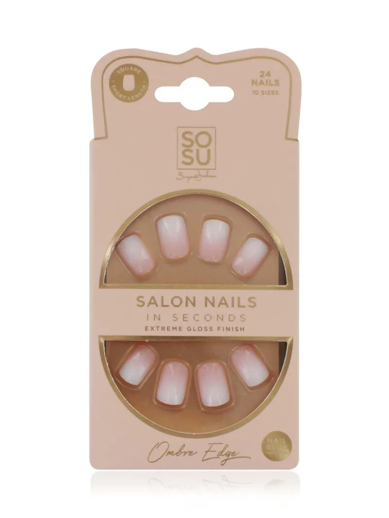 Sosu False Nails Ombre Edge (Pack of 6)