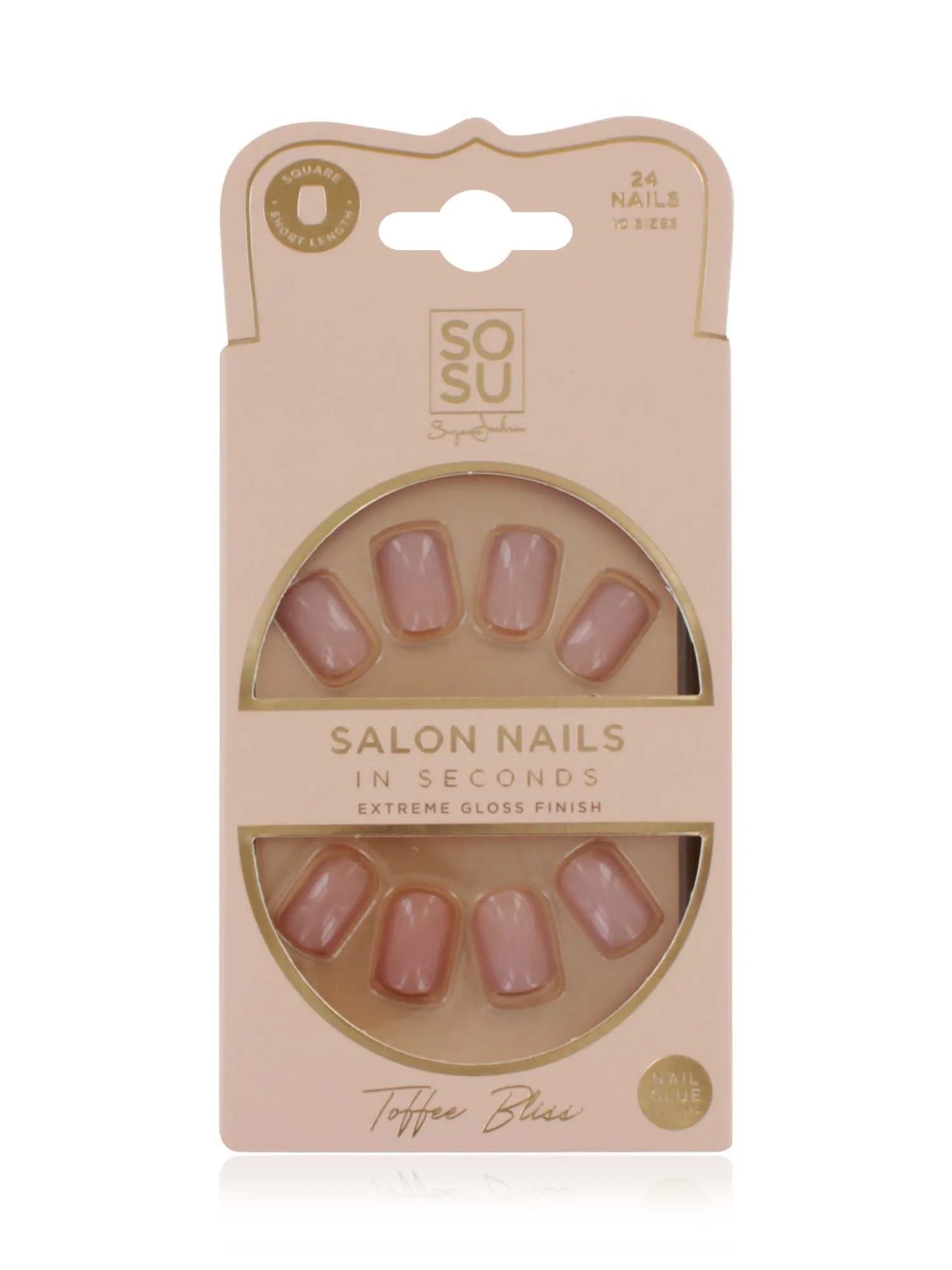 Sosu False Nails Toffee Bliss (Pack of 6)