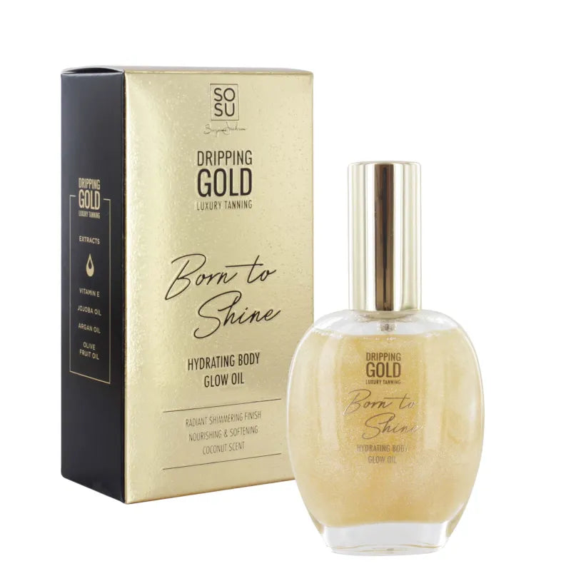 Dripping Gold Gold Shimmer Body Glow Oil 50ML (Pack of 6)